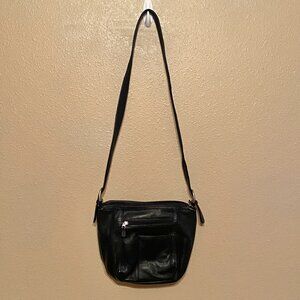 ILI New York Genuine Leather Crossbody Shoulder Bag Purse 12"x9" Black